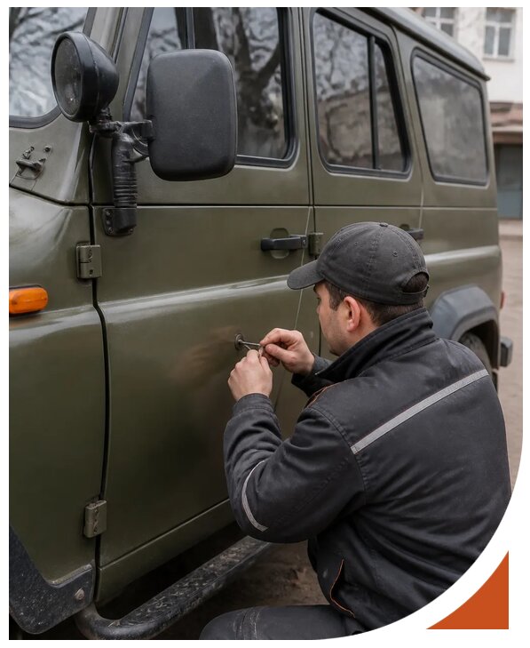 Профессиональное вскрытие автомобиля УАЗ без повреждений в Славгороде